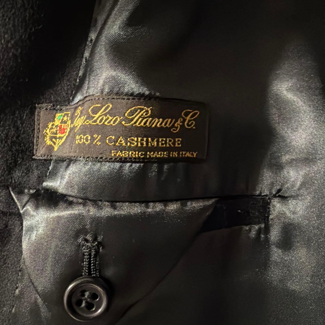 ロロピアーナ　カシミヤ100% ブラック チェスターコート