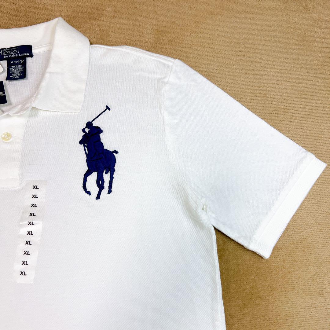 新品・未使用✨ポロバイラルフローレン ポロシャツ ビッグポニー 刺繍 L