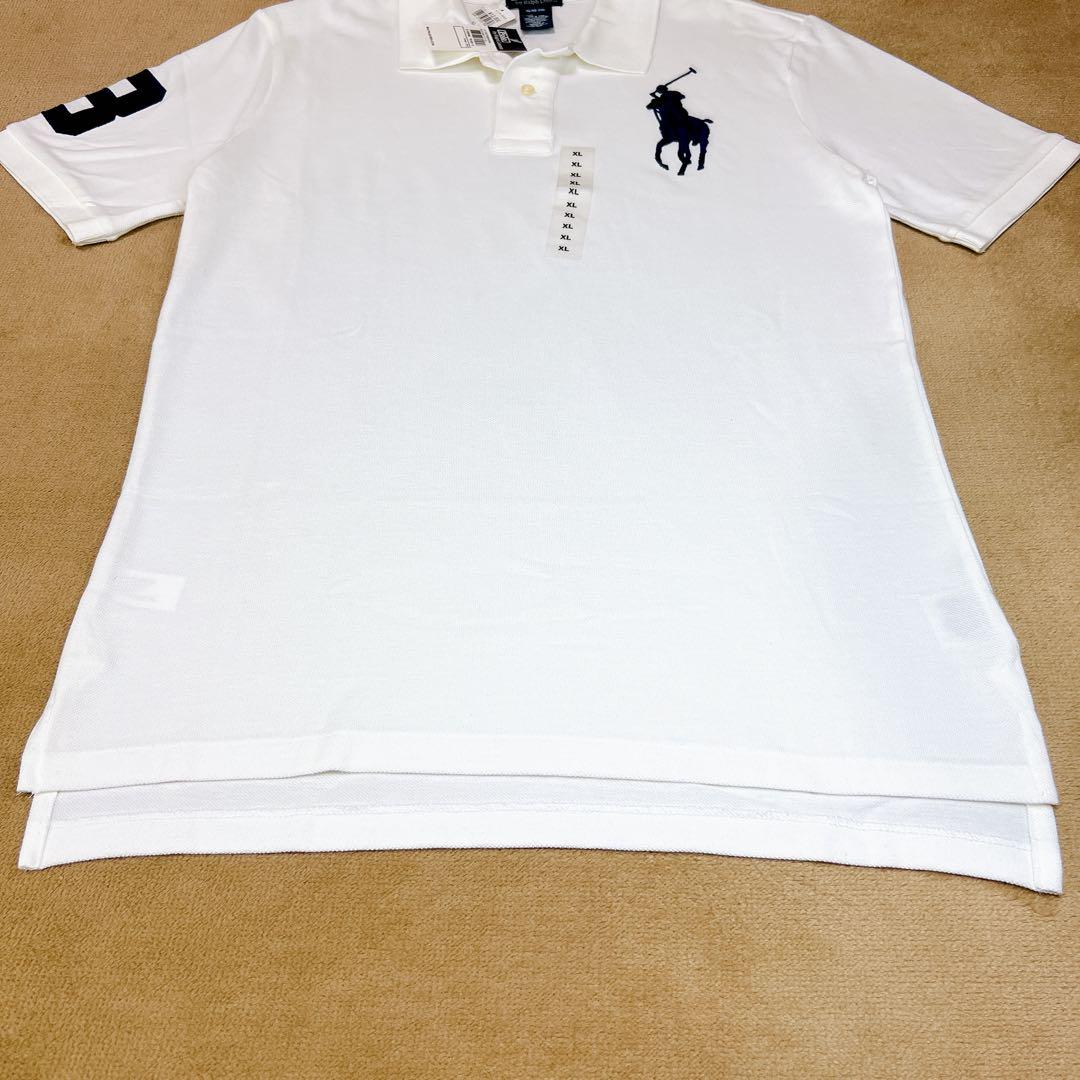 新品・未使用✨ポロバイラルフローレン ポロシャツ ビッグポニー 刺繍 L