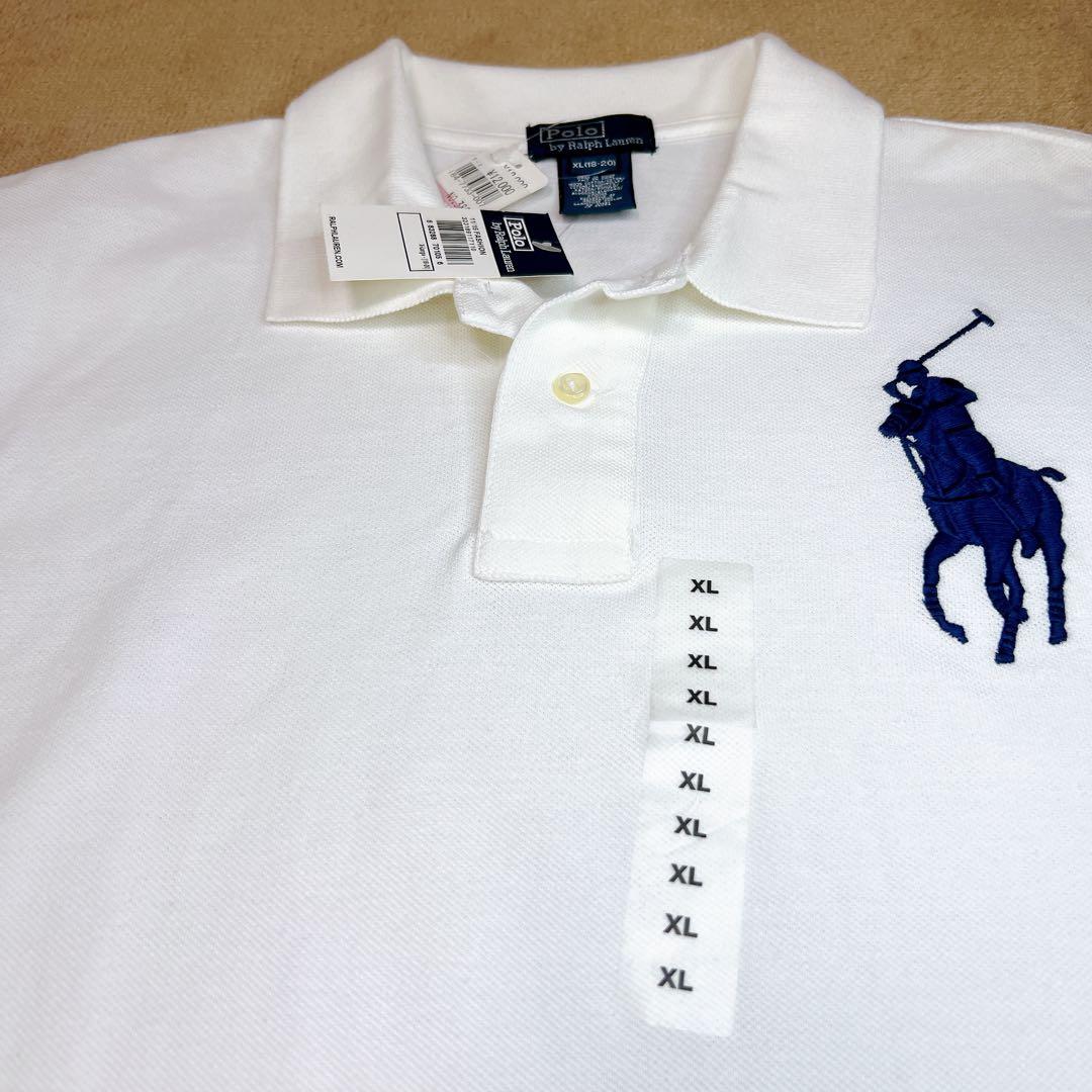 新品・未使用✨ポロバイラルフローレン ポロシャツ ビッグポニー 刺繍 L
