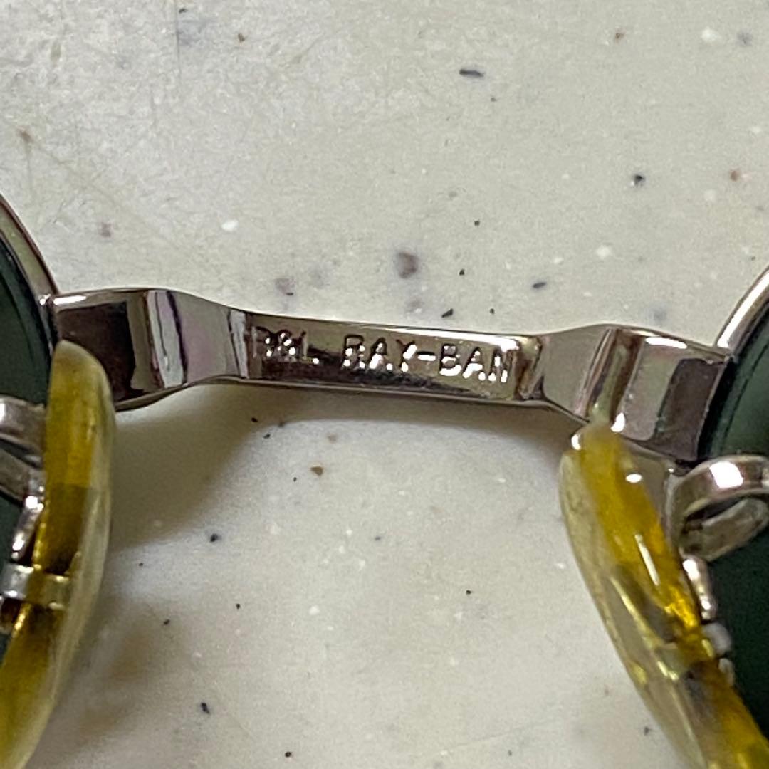 【B&L製Ray-Ban】ヴィンテージ オーバル 砂打ち フルリム