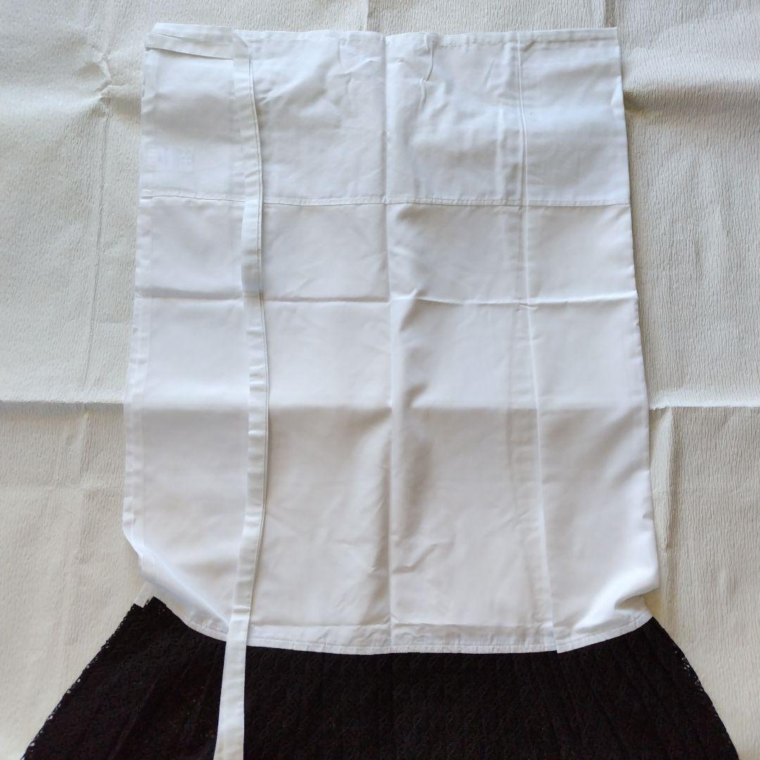 【未使用】黒プリーツレース　裾除　アンティーク着物　MIXコーデ