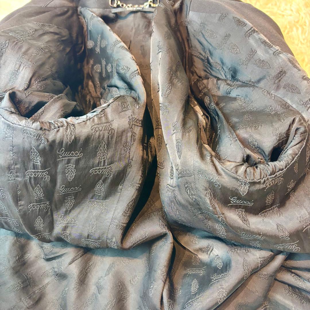 GUCCI テーラードジャケット　スーツ　シングル　ビジネス　未使用品　太ラペル