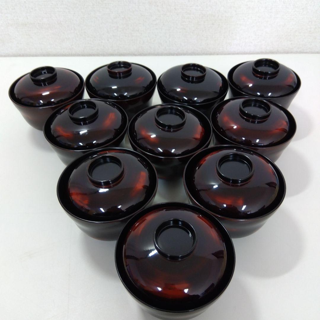 輪島塗　御吸物椀　10個セット　　　G86