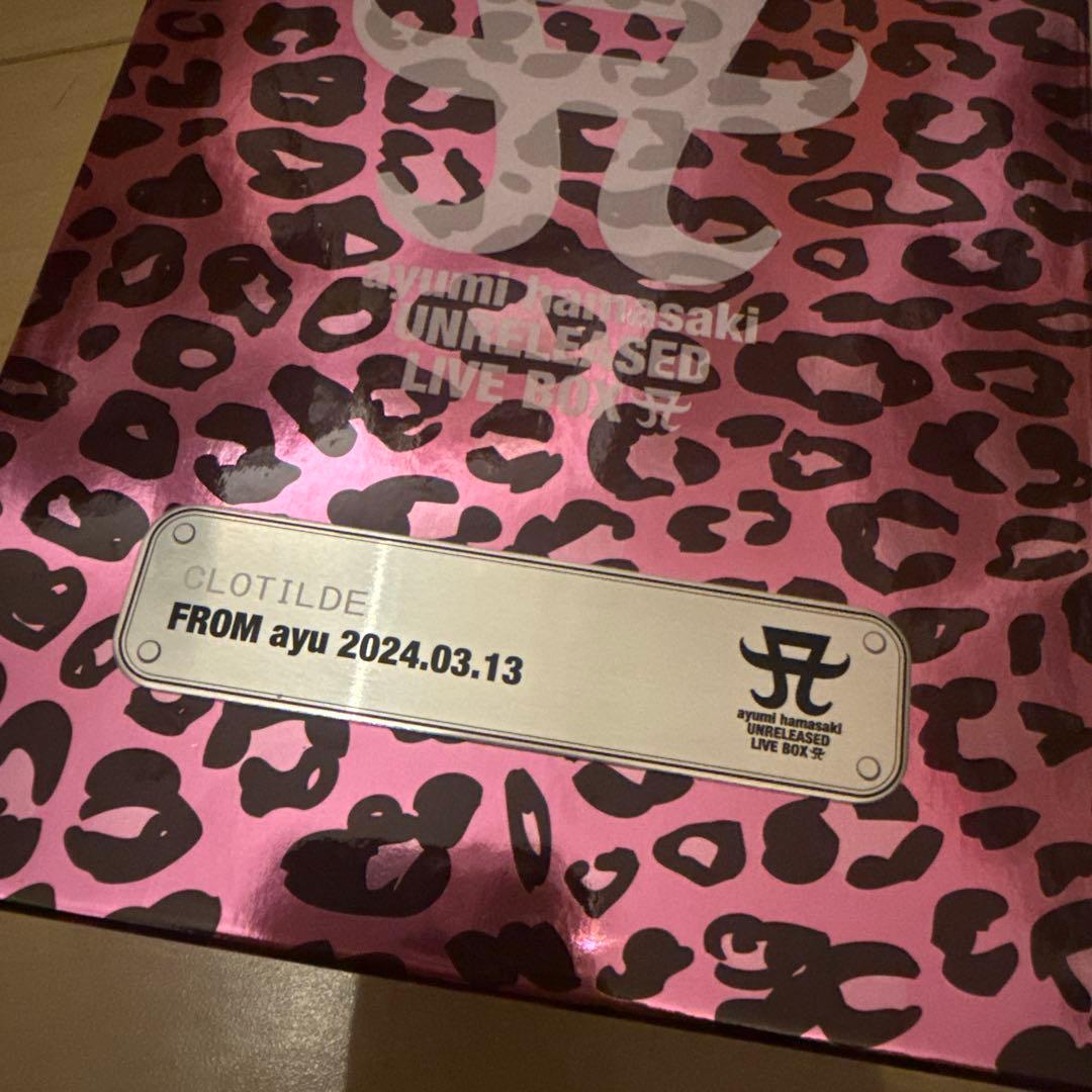 浜崎あゆみ UNRELEASED LIVE BOX A 初回プレス特典