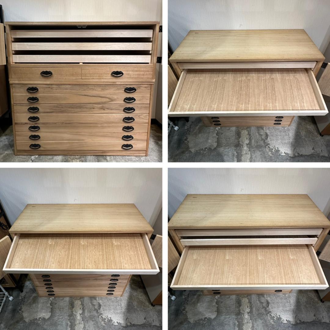 iΦ【 2個セット 】桐箪笥 タンス 和箪笥 着物収納 浅型 セパレート