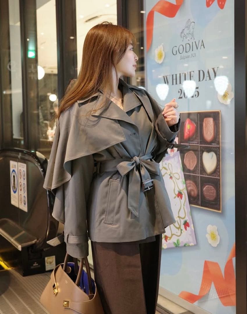 【ORGUE】Cape trench coat