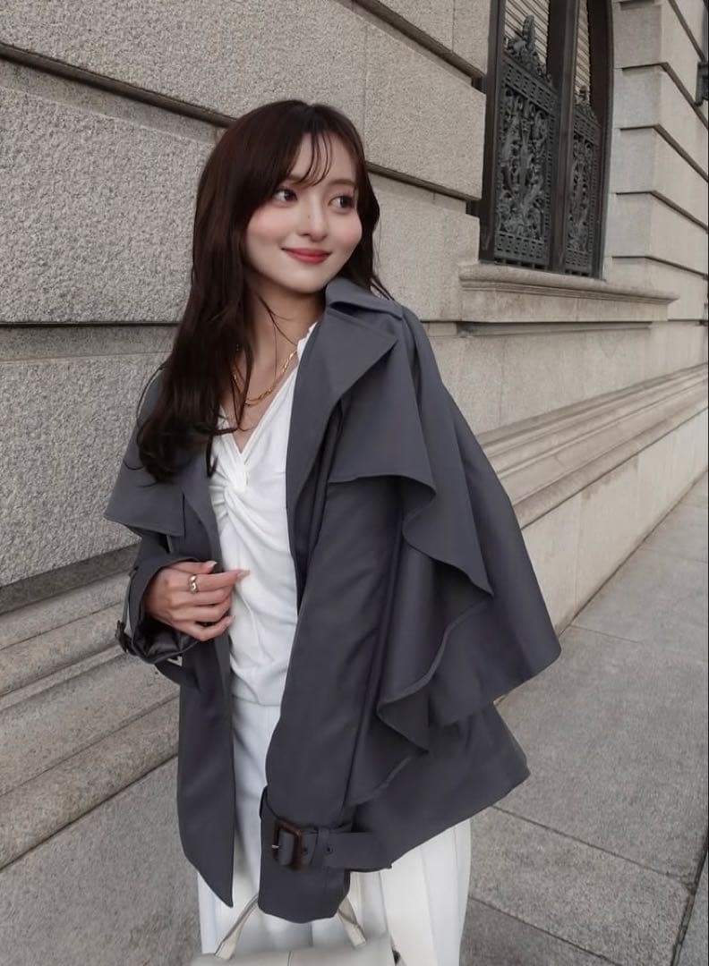 【ORGUE】Cape trench coat