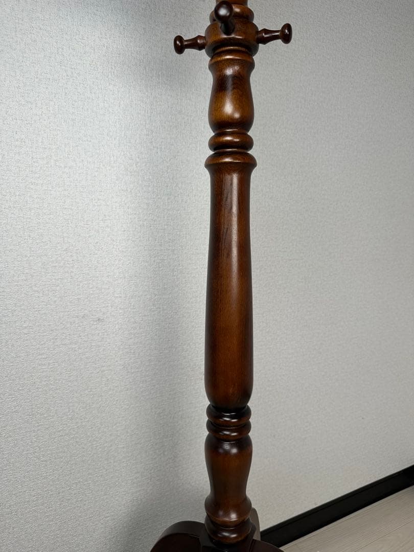 展示品 カリモク コロニアル コートハンガー ポールハンガー ※i1※