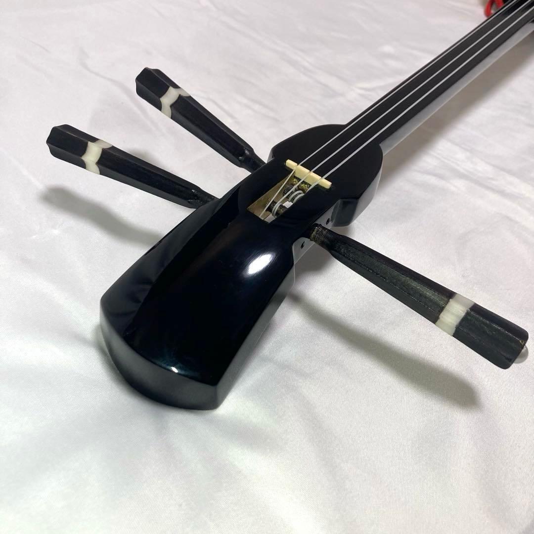 【美品】三線 沖縄 教本 付属品 初心者 人工皮 蛇革 蛇皮 和楽器