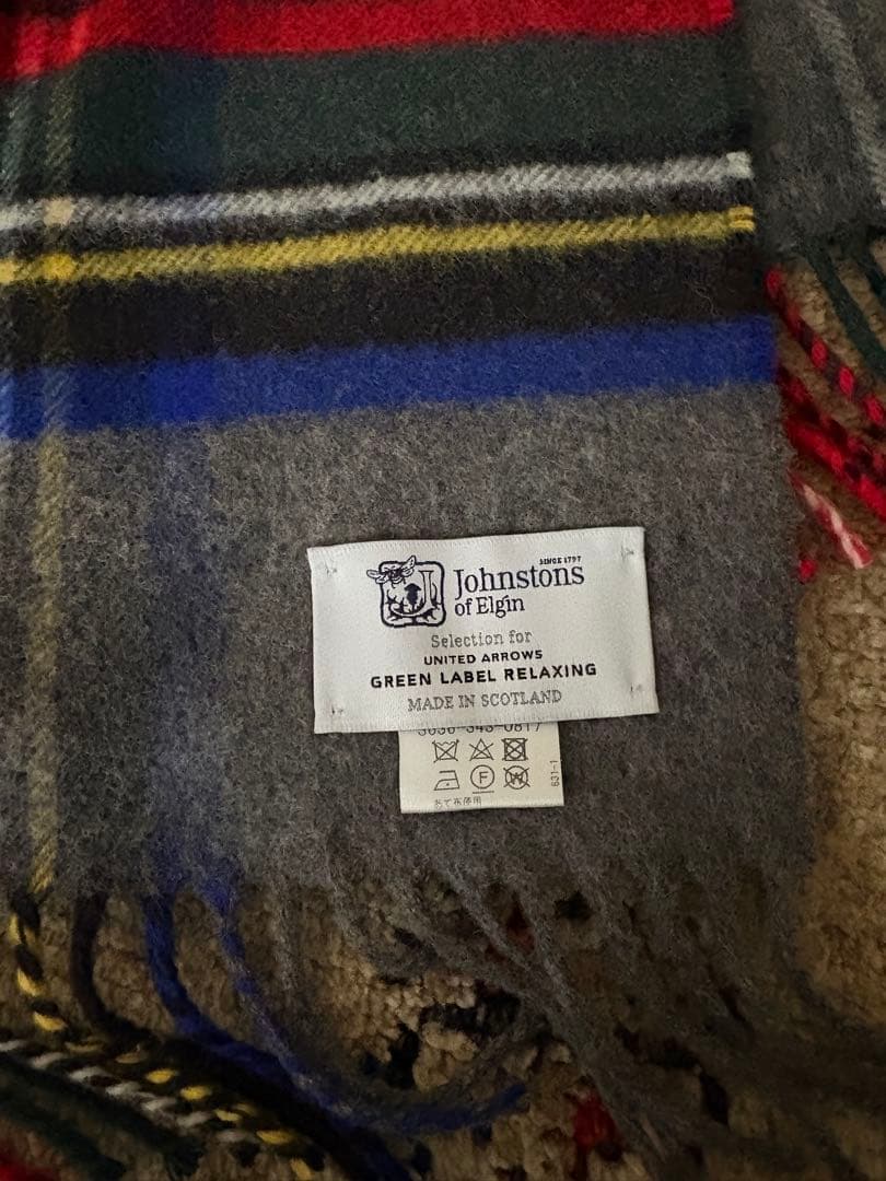 ジョンストンズオブエルガン ユナイテッドアローズ別注 ストールマフラー