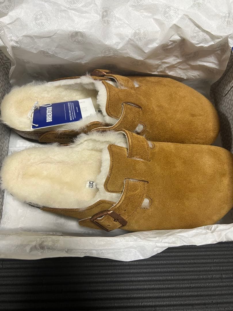 新品 Birkenstock ボストン/ミンク クロッグ サンダル