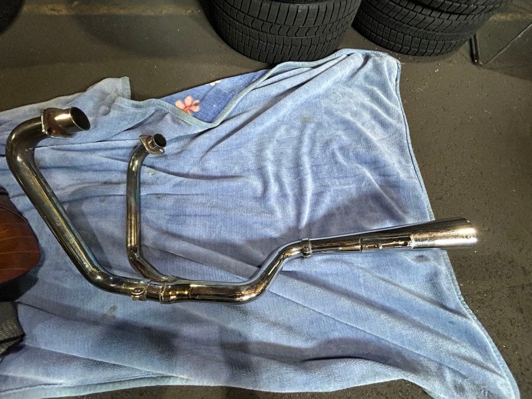 gs400 マフラー　マック菅　当時物　ザリ　ゴキ