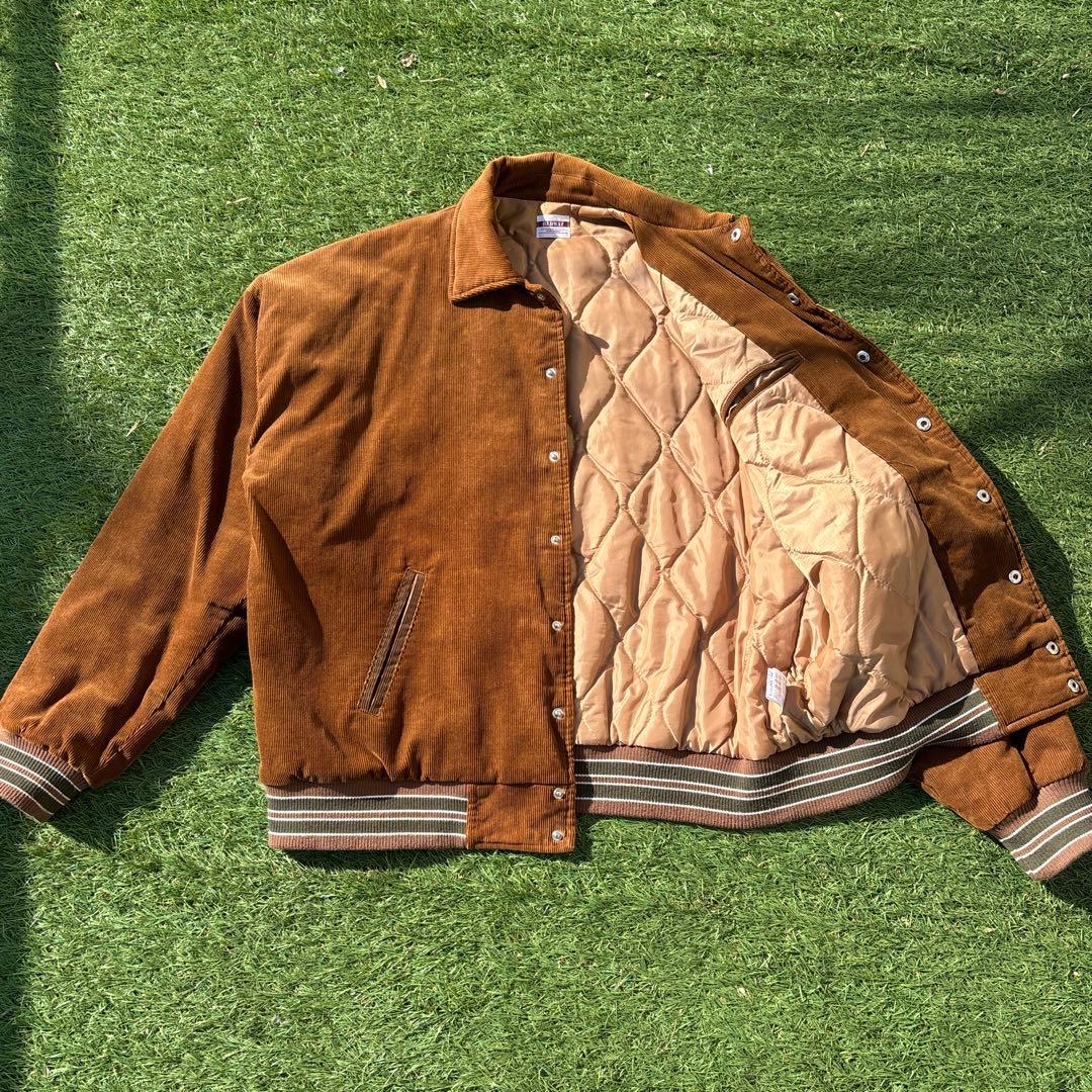 ジャケット・アウター BADWAY Corduroy stadium jumper