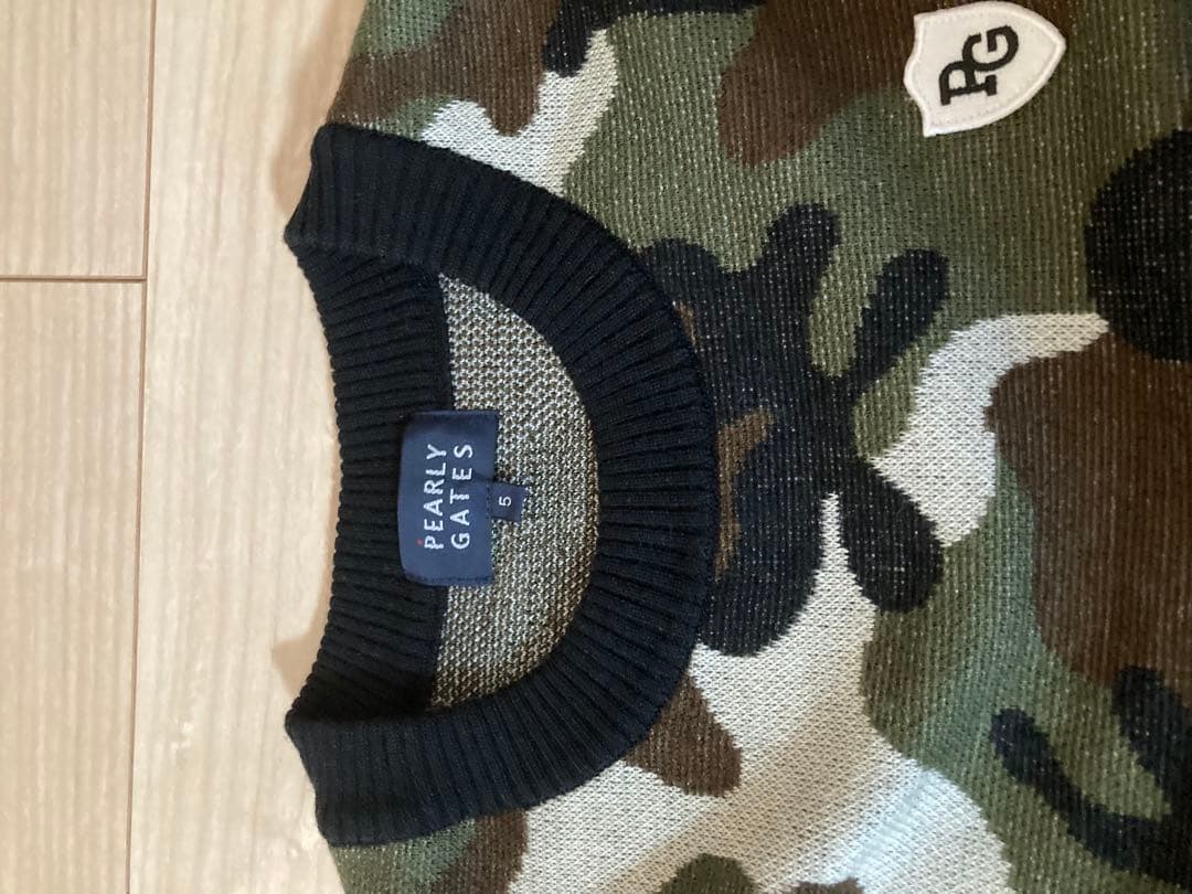 PEARLY GATES パーリーゲイツ 迷彩セーター Lサイズ 5