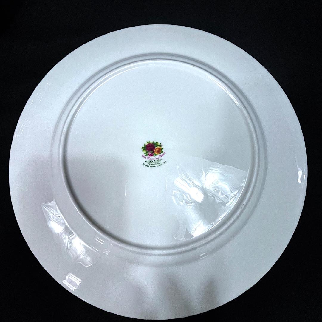 未使用品ロイヤルアルバート オールドカントリーローズ　26.5cmプレート4枚