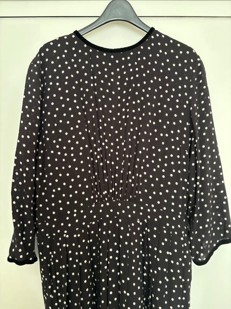 シンメ　sinme ドットロングワンピース Lサイズ