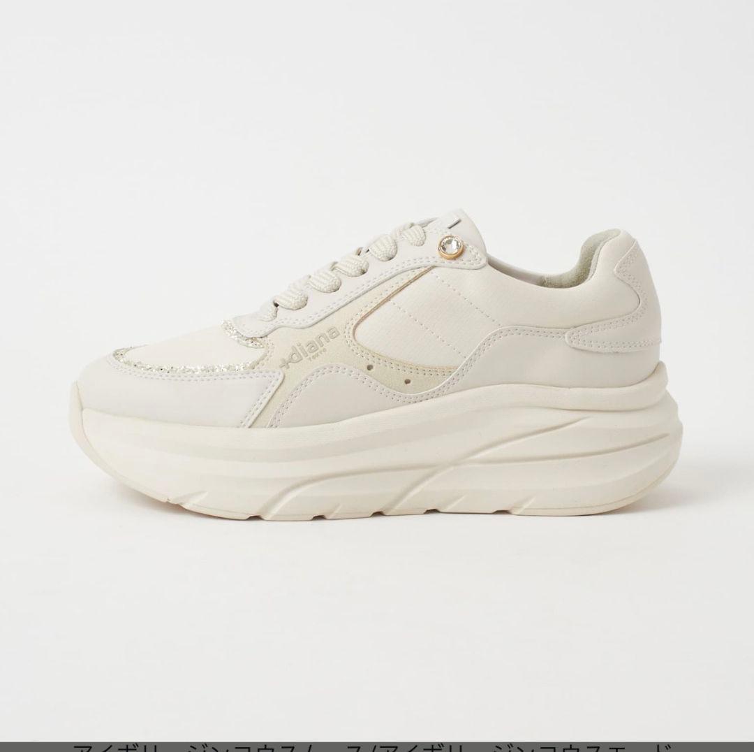 ★ダイアナPlus 厚底　スニーカー　21.5cm スニーカー 厚底スニーカー