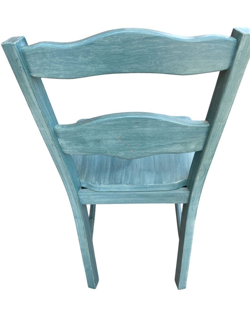 アンティークチェア　水色