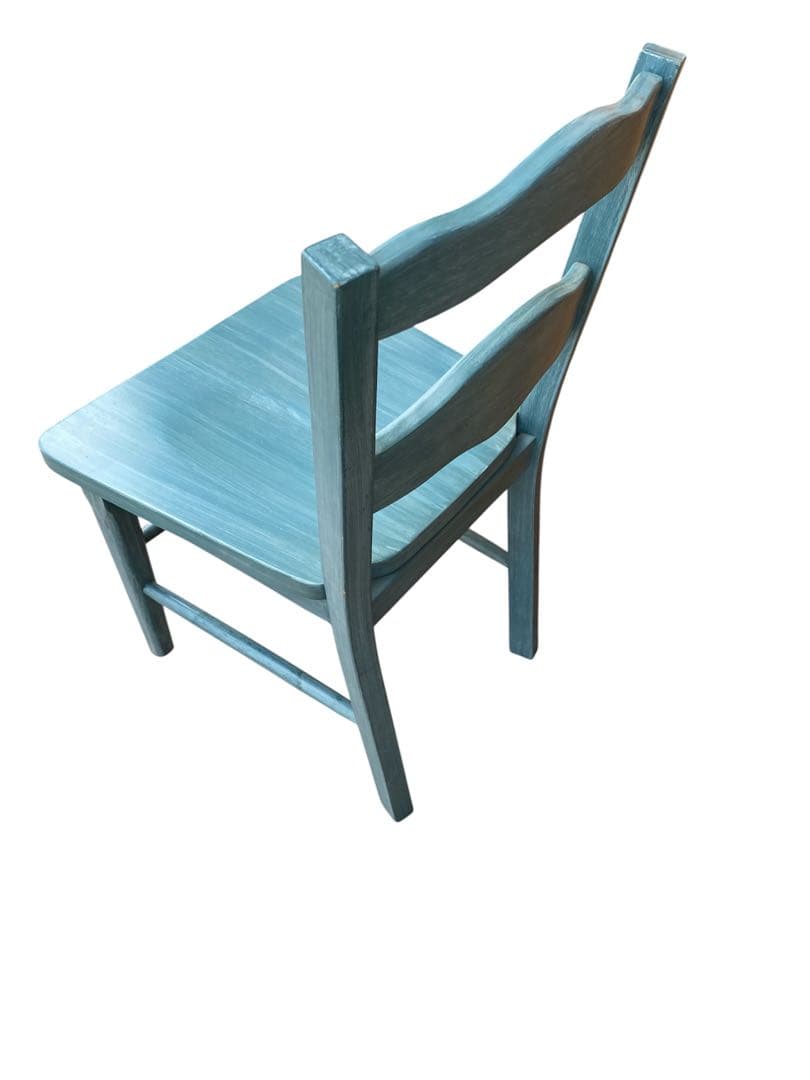 アンティークチェア　水色