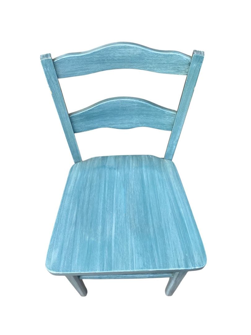 アンティークチェア　水色