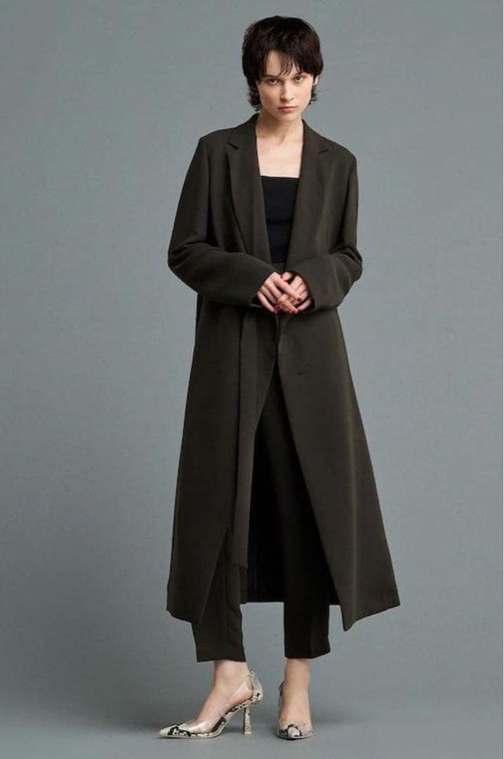 uncrave ダブルクロスワンピースコート