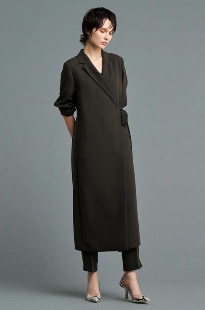 uncrave ダブルクロスワンピースコート