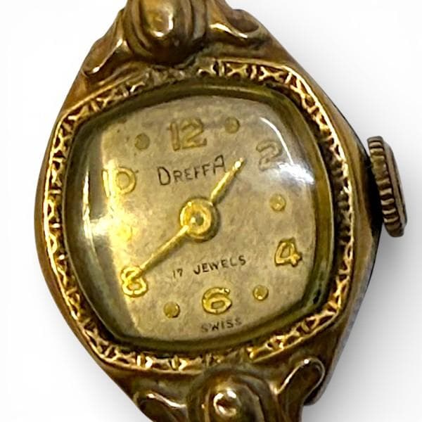 DREFFA 14KT ALLGOLD 手巻き時計 1944年 スイス ジャンク