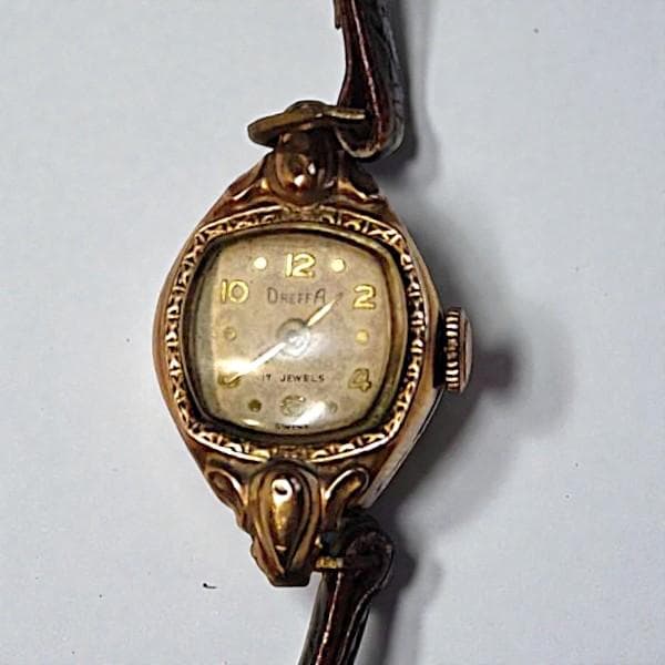 DREFFA 14KT ALLGOLD 手巻き時計 1944年 スイス ジャンク