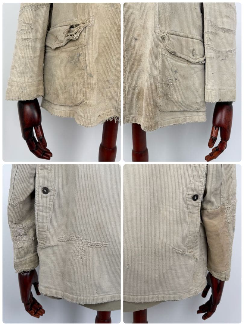 ADOLPHE LAFON 30s 40s ボロハンティングジャケット フランス