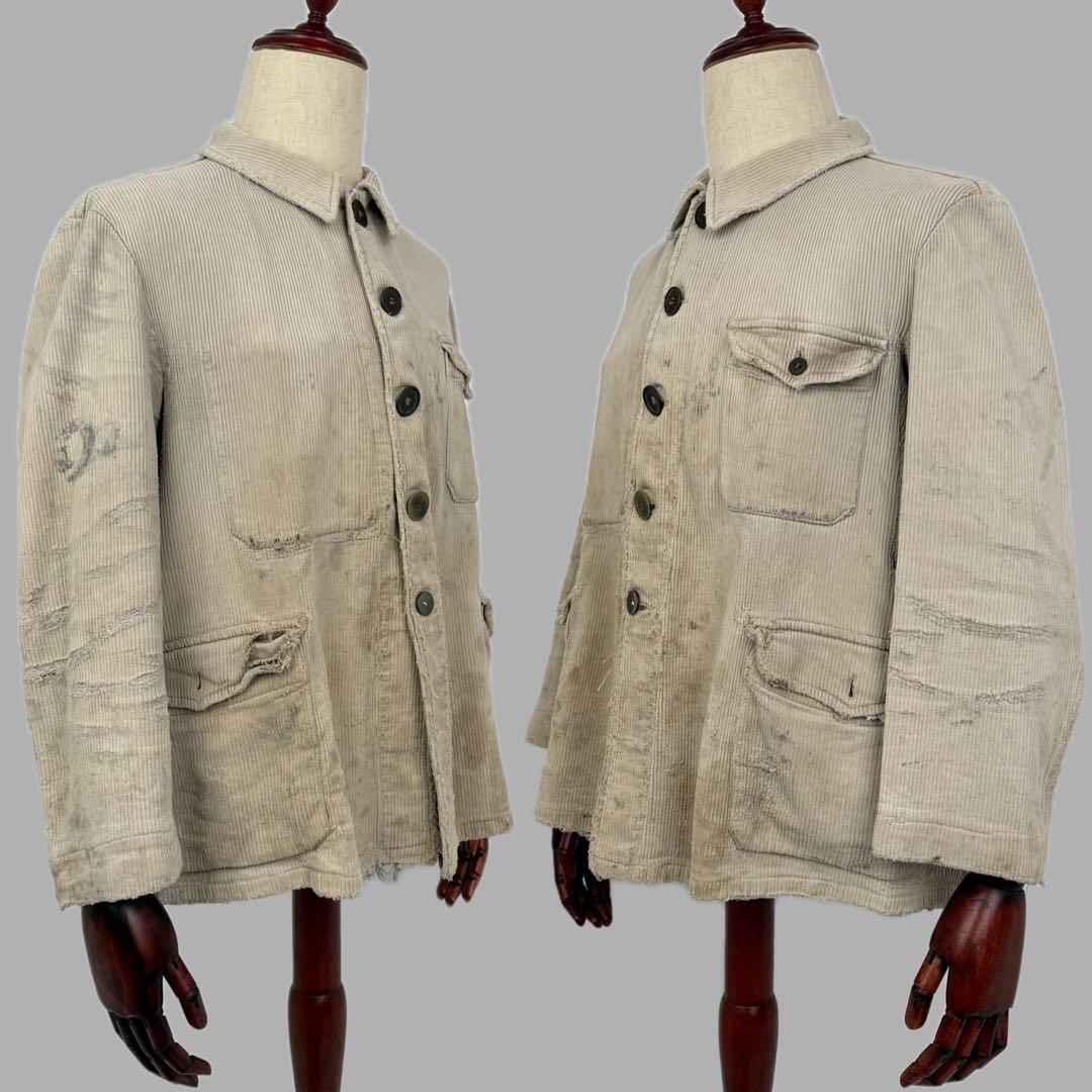 ADOLPHE LAFON 30s 40s ボロハンティングジャケット フランス