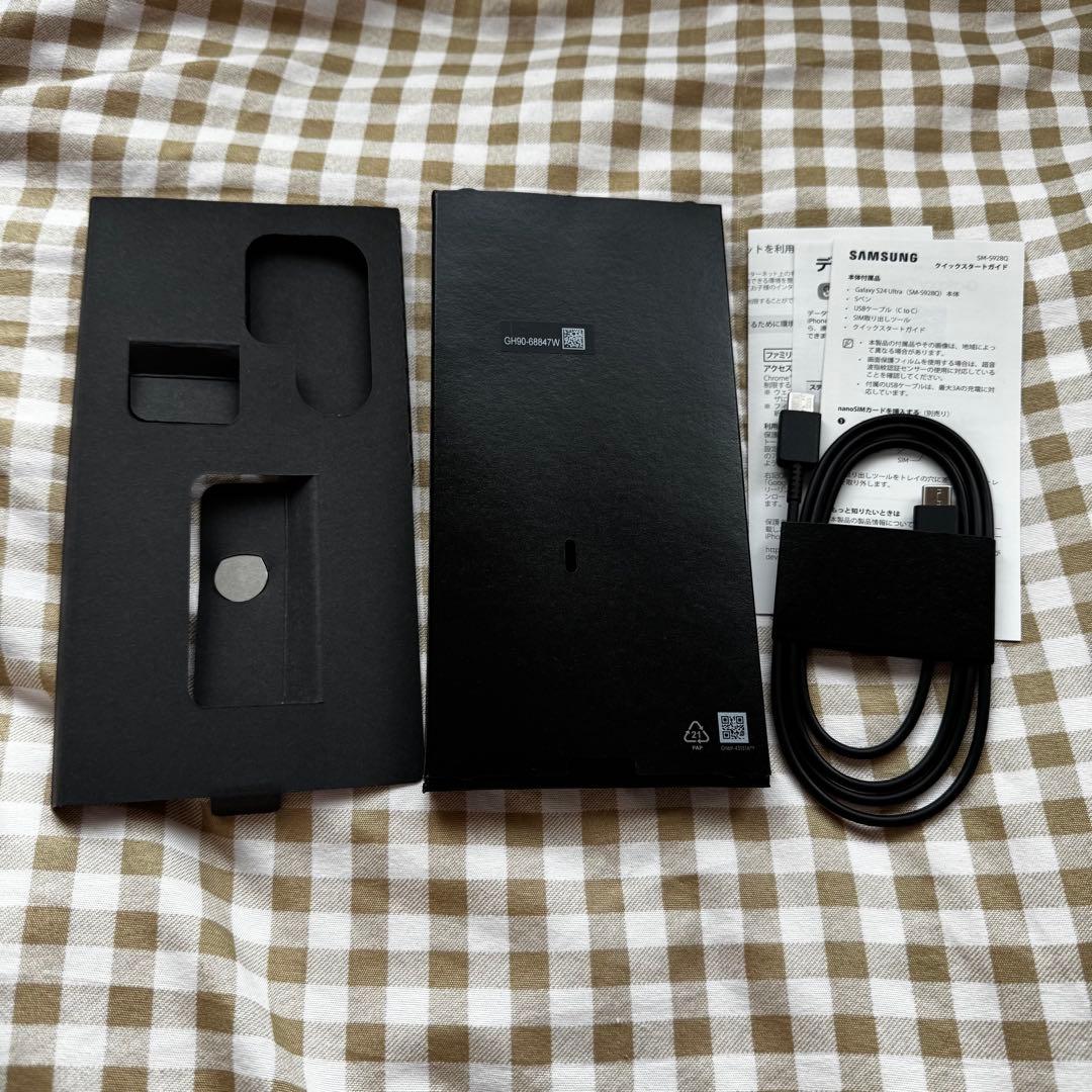 国内版 Galaxy s24 ultra 256GB ブラック simフリー