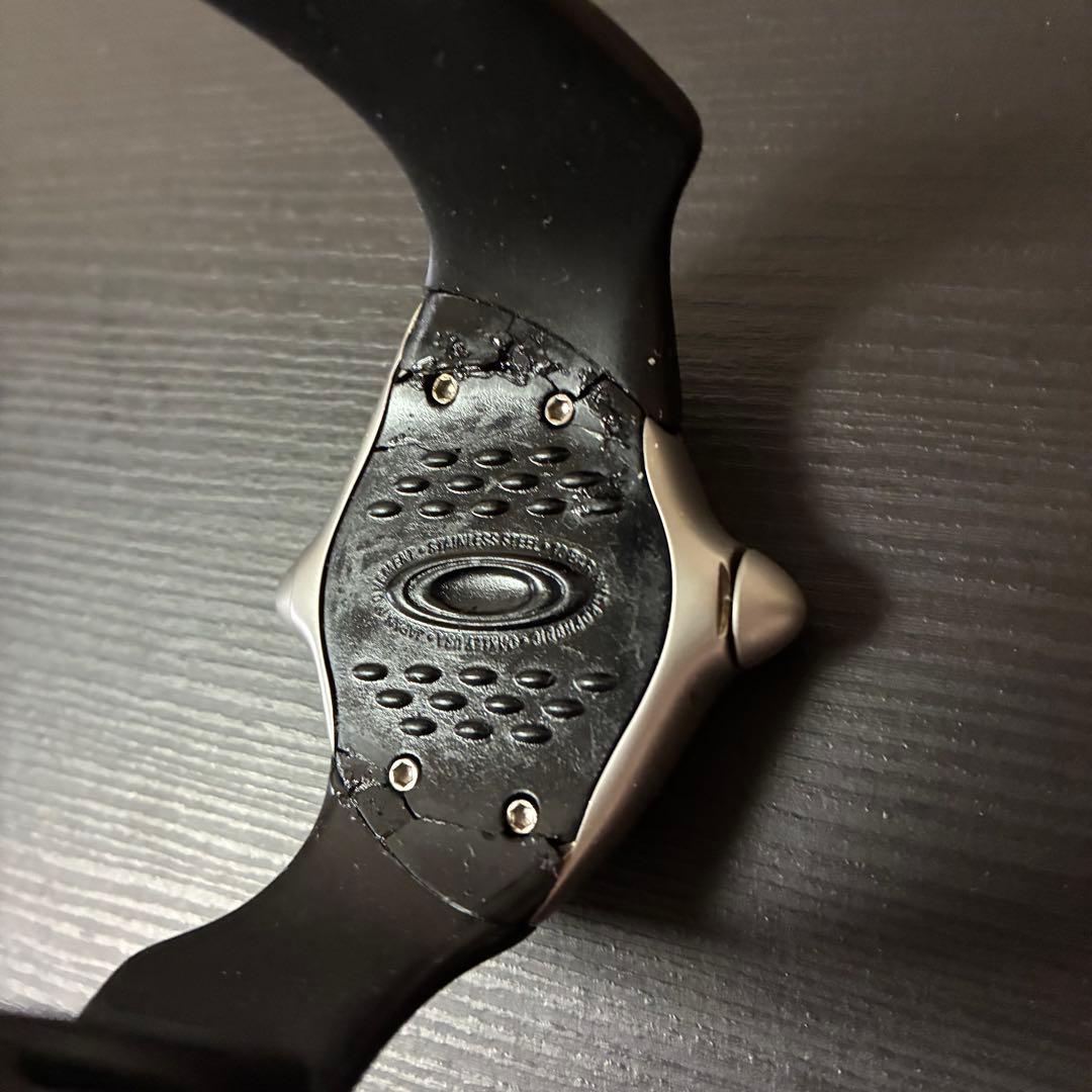 Oakley クラッシュ　ラバーベルト 時計 青