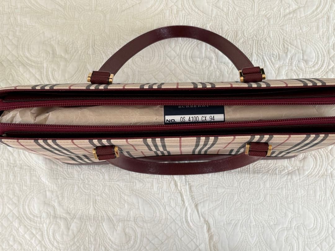 Burberry チェック柄トートバッグ