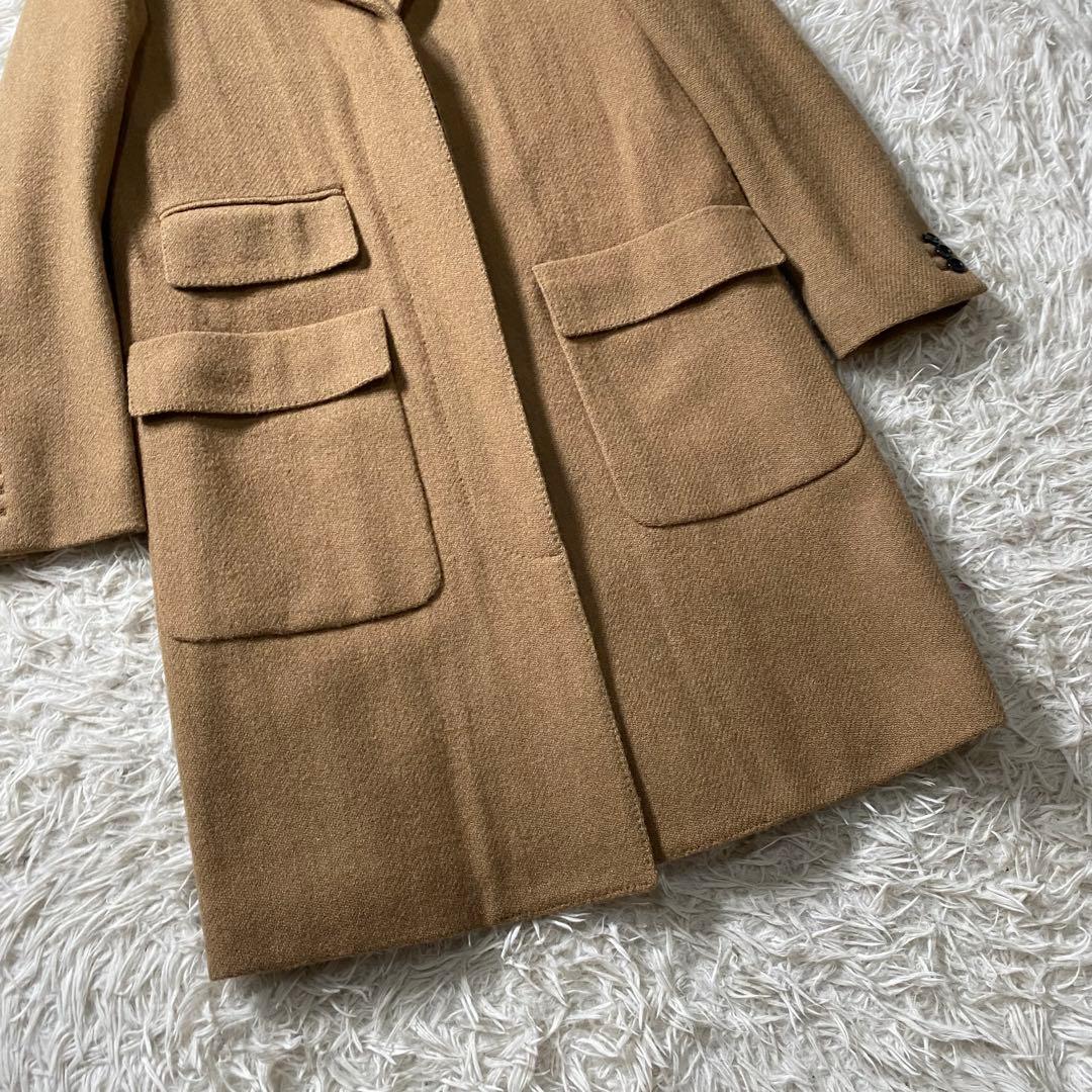 【美品】マーガレットハウエル　チェスターコート　ハリスツイードコラボ　別注　比翼