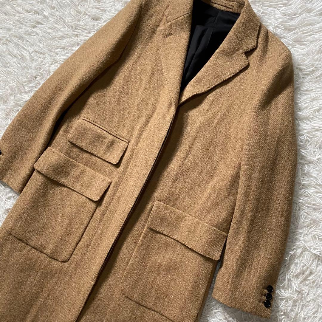 【美品】マーガレットハウエル　チェスターコート　ハリスツイードコラボ　別注　比翼