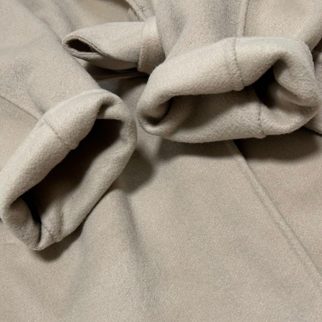 極美品　SHIPSシップス　高級MANTECO リバーコート　ガウン　ベージュ