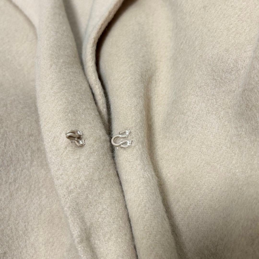 極美品　SHIPSシップス　高級MANTECO リバーコート　ガウン　ベージュ