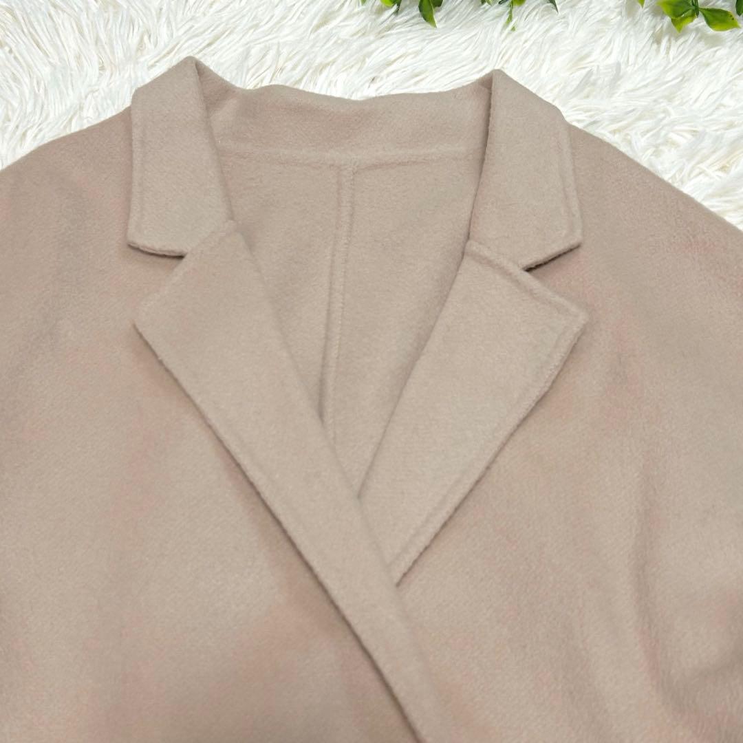 極美品　SHIPSシップス　高級MANTECO リバーコート　ガウン　ベージュ