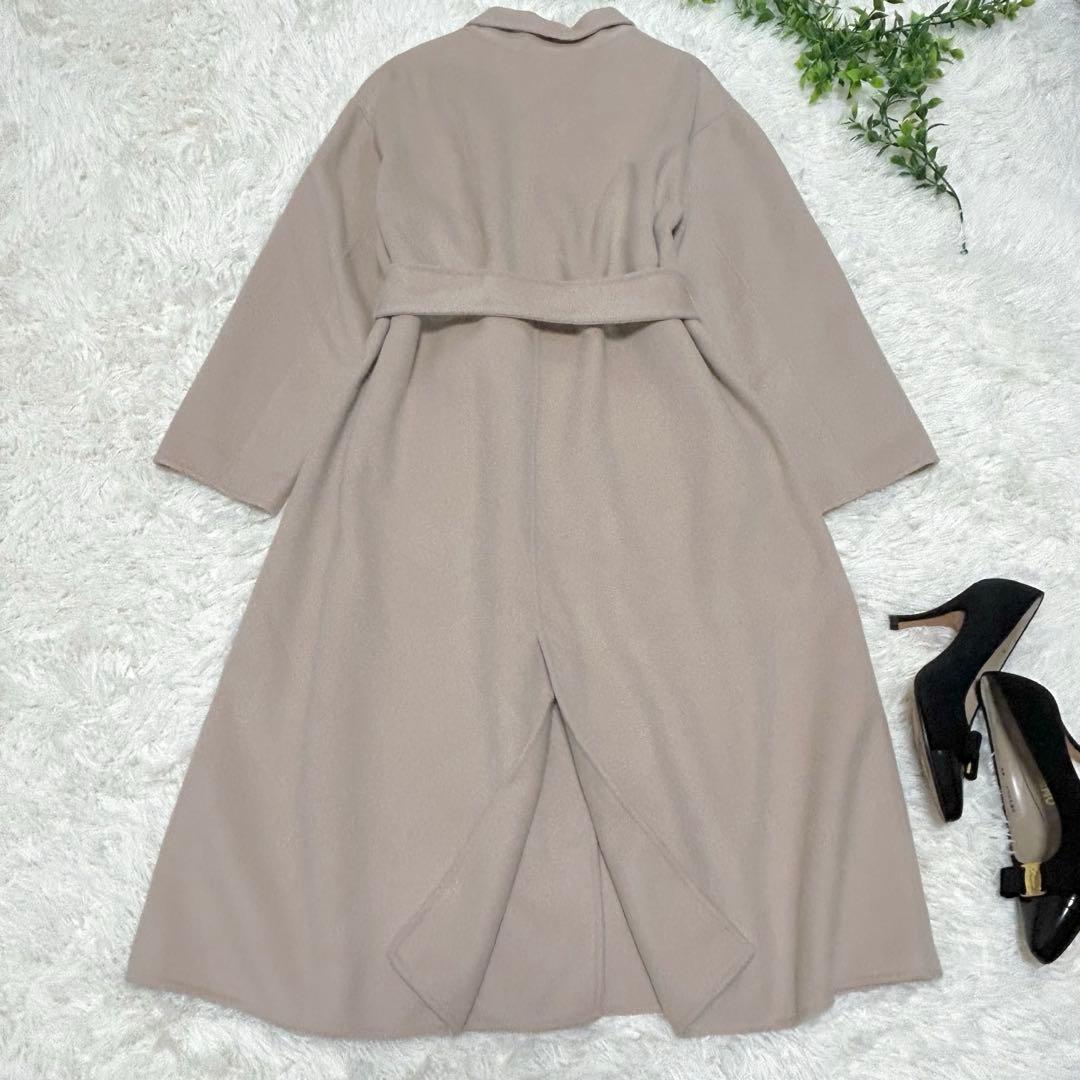 極美品　SHIPSシップス　高級MANTECO リバーコート　ガウン　ベージュ