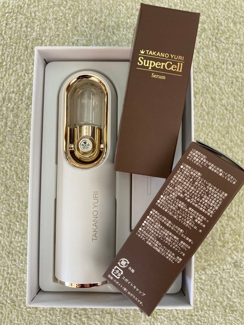 たかの友梨　スーパーセルセラム30ml×２本、噴霧器、スカーフ付