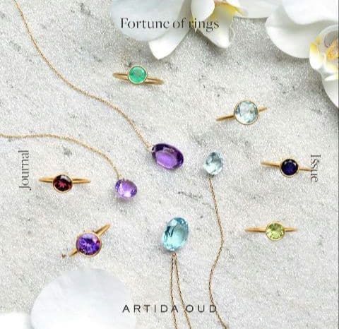 ARTIDA OUD eden K10YG オーバルスイスブルートパーズチャーム