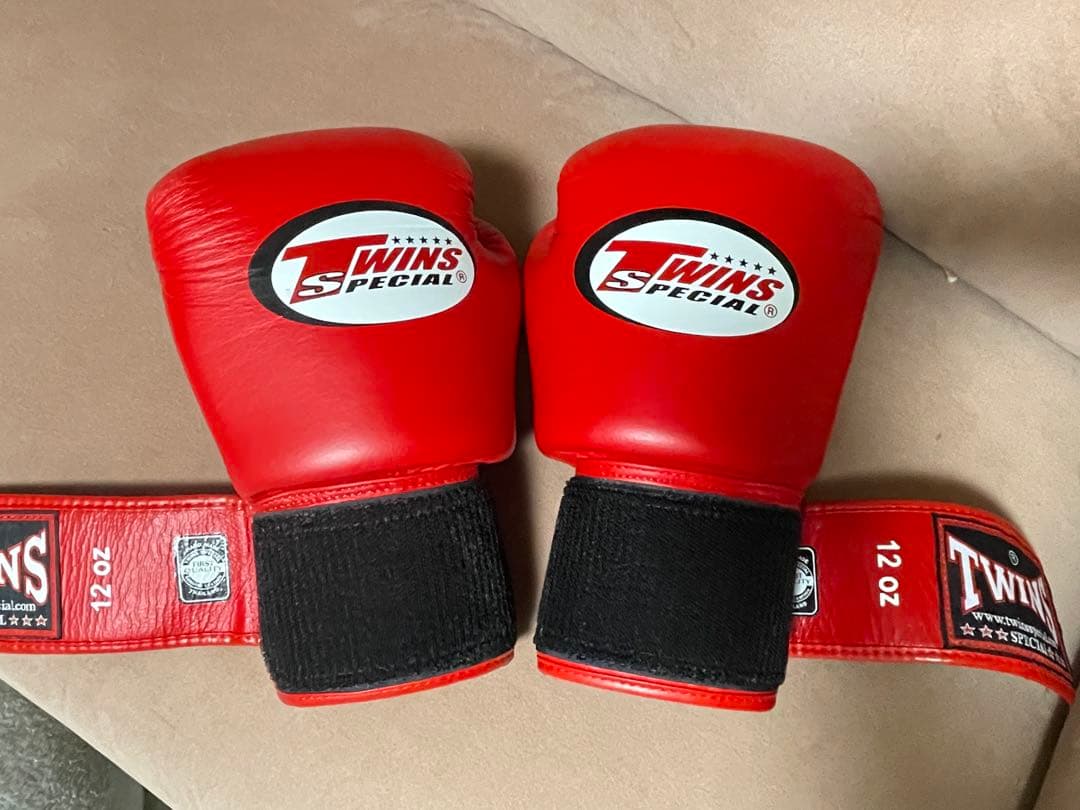 TWINS SPECIAL ボクシンググローブ 12oz レッド
