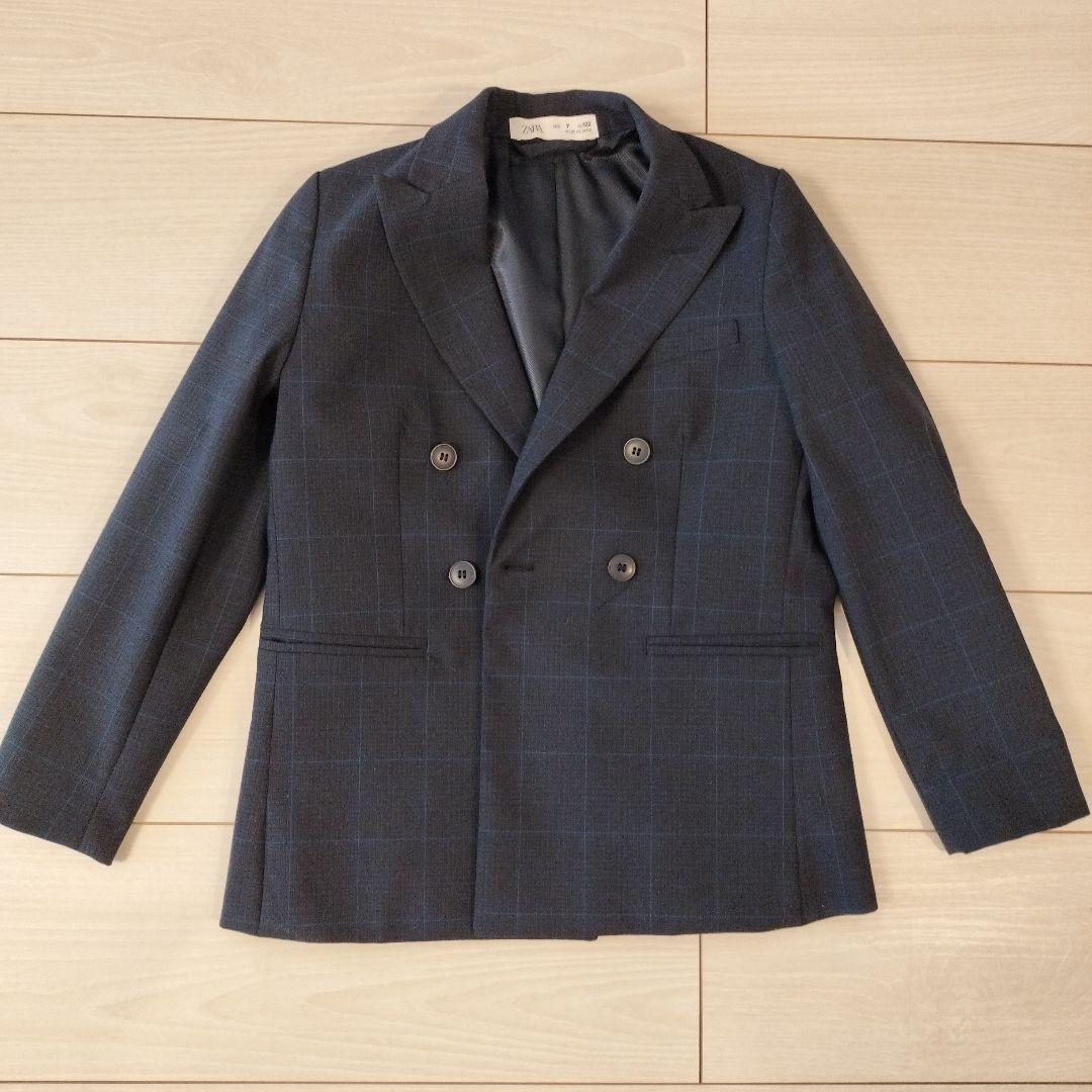 入学式　ZARA　男の子　スーツ　ネイビー