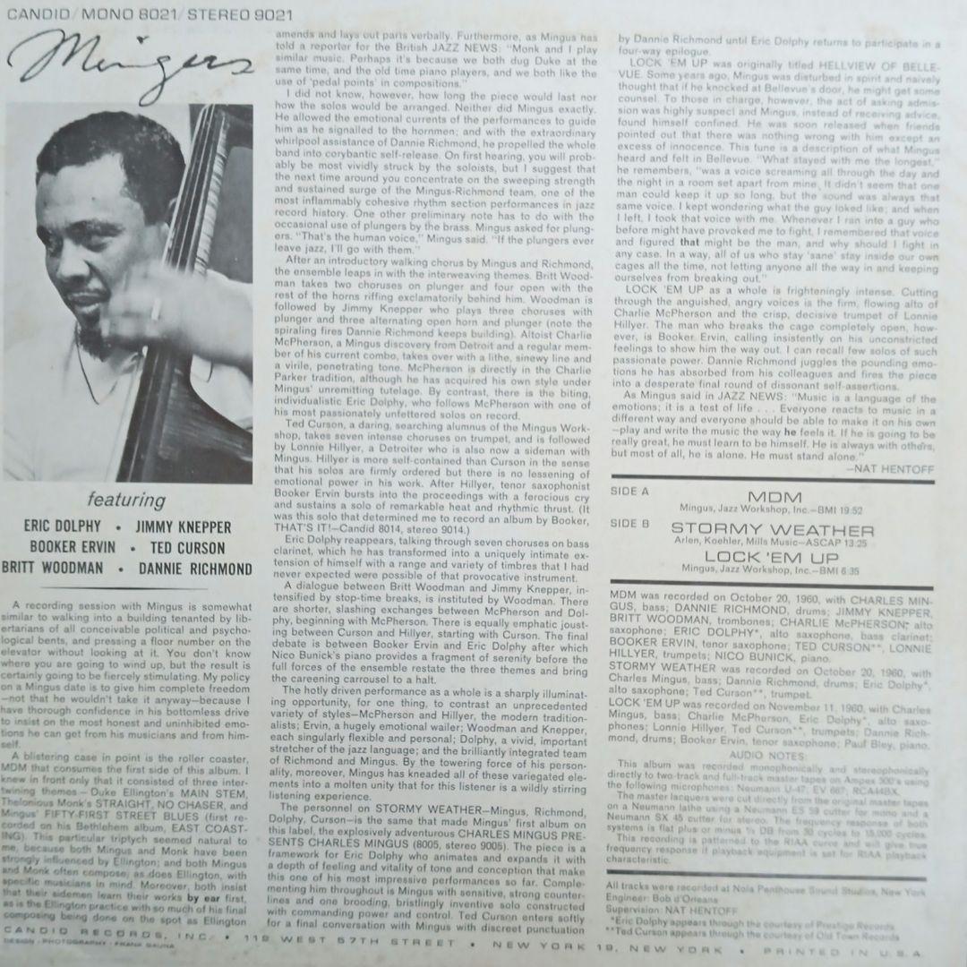 ジャズレコード　チャールズ・ミンガス/ミンガス