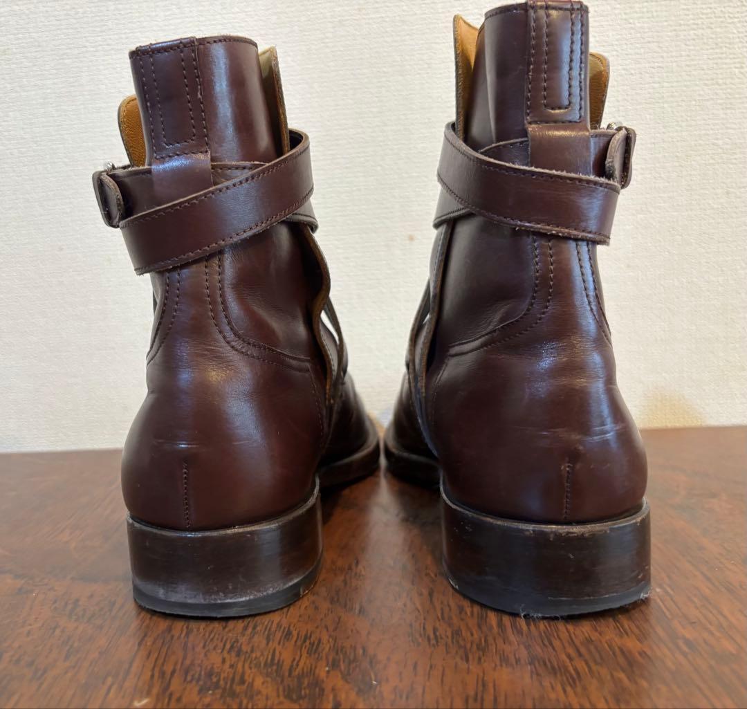 HERMES エルメス、クロスストラップブーツ