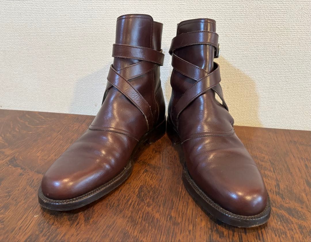 HERMES エルメス、クロスストラップブーツ