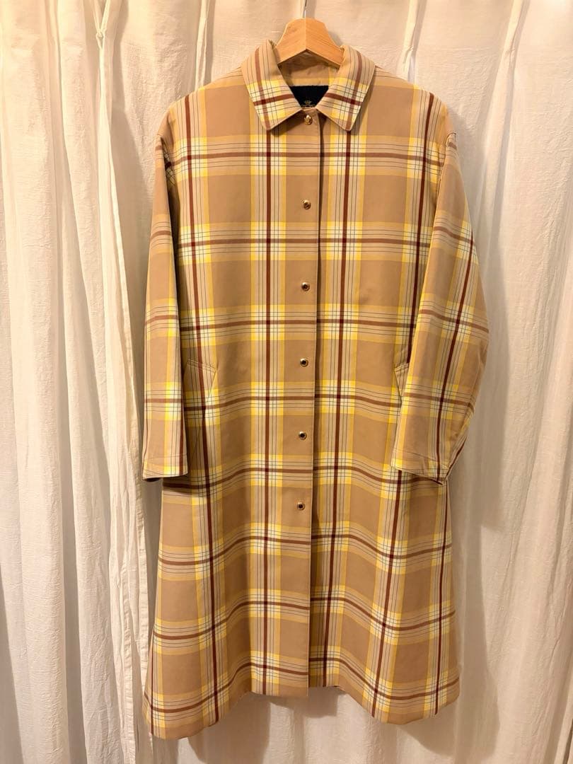 【Drawer】新品未使用チェックトレンチコート/36サイズ