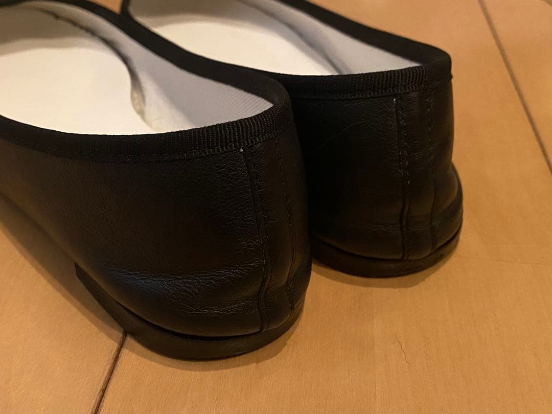 【美品】repetto レザー バレエシューズ　　リボン