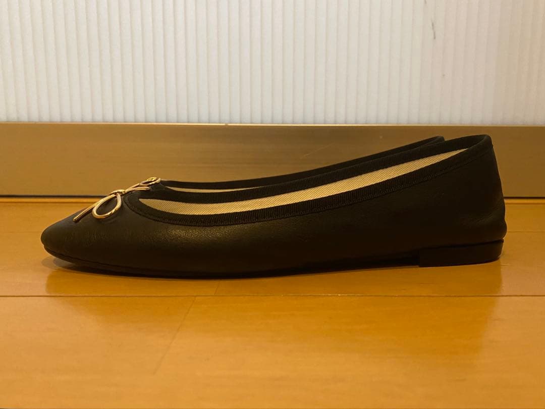 【美品】repetto レザー バレエシューズ　　リボン